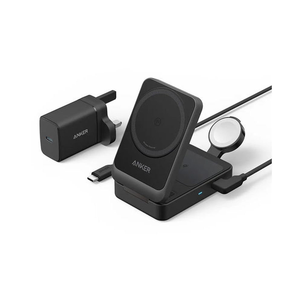 Anker MagGo 15W 3-in-1 Charging Station Qi2 Certified Wireless