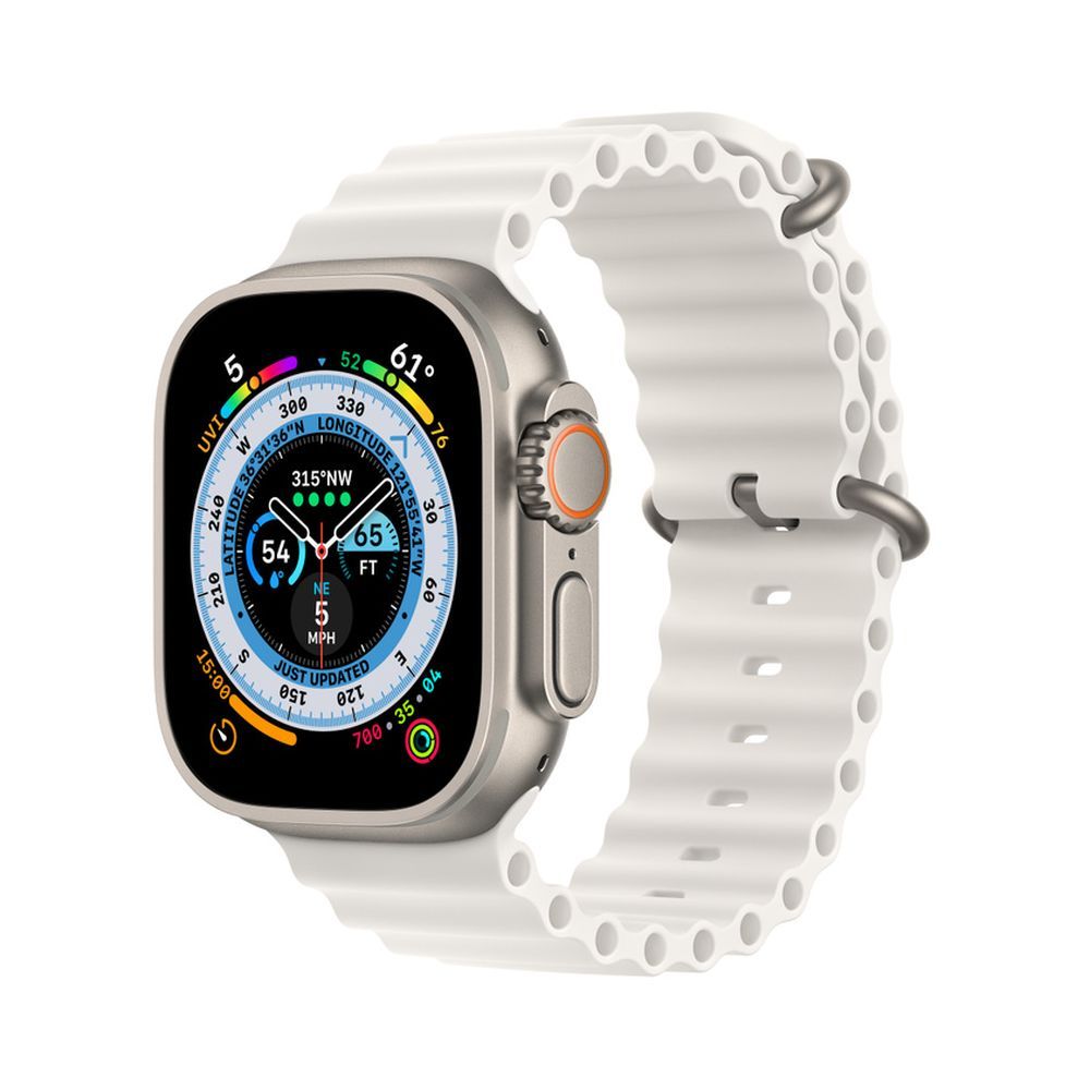 Apple Watch Ultra Titanium Case with Ocean Band - Main Image