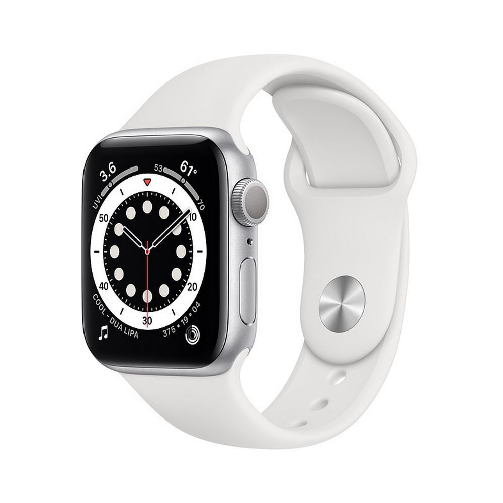 Apple | Watch SE - 44mm Silver Aluminum Case with Sport Band