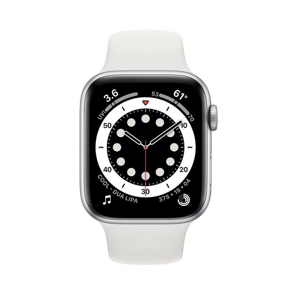 Appalachian State University Bookstore - MG293LL/A Apple Watch Nike Series 6  GPS, 44mm Silver Aluminum Case with Pure Platinum/Black Nike Sport Band -  Regular