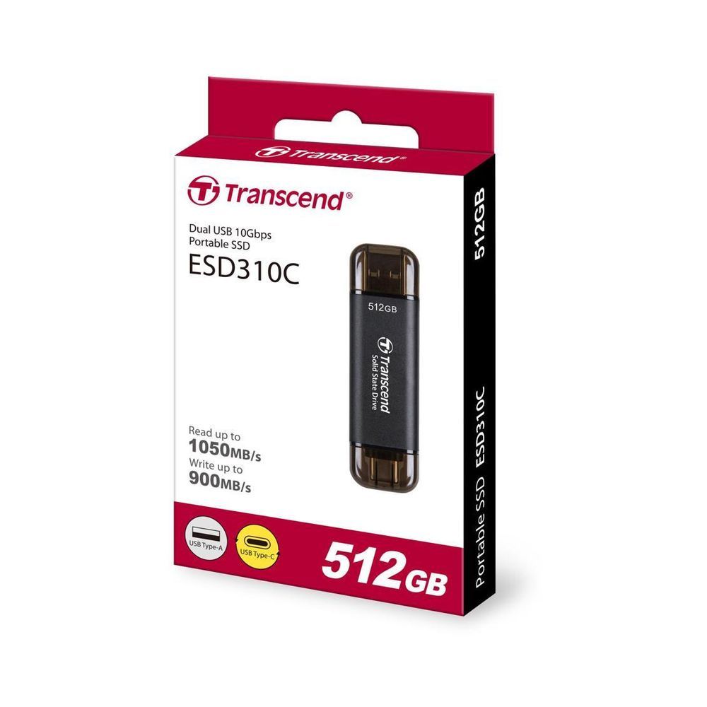Transcend ESD310C 512GB Dual USB Portable SSD