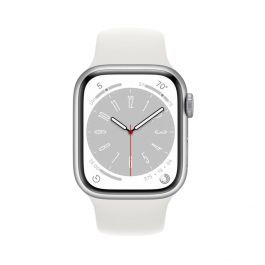 Apple Watch Series 8 - 45mm Silver Aluminum Case with Sport Band