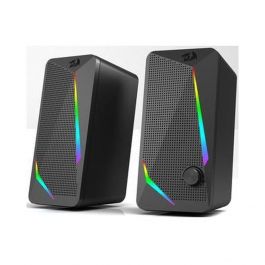 Redragon Waltz GS510 Altoparlanti Da Gaming | 2.0 Canali, 5W Stereo, RGB, Jack 3.5mm E USB | Colore Nero